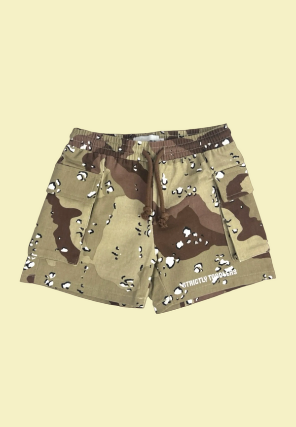 Boys desert camo cargo shorts