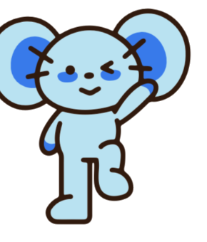 Tot the mascot waving